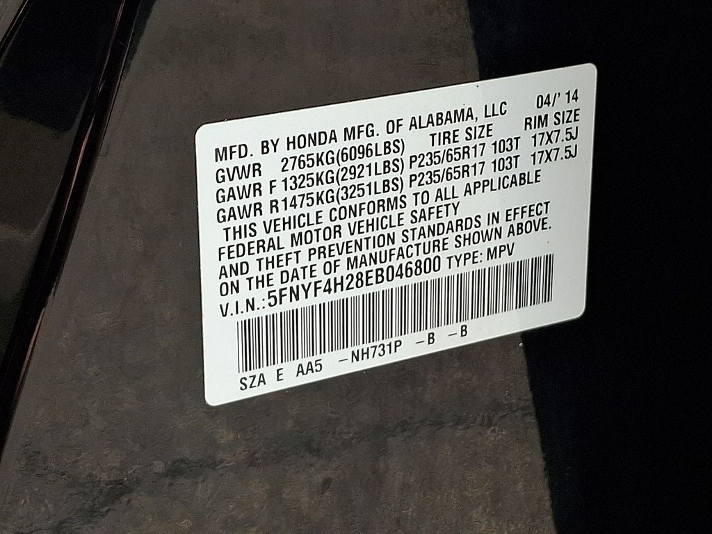 2014 Honda Pilot LX