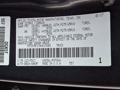 2017 Toyota Tundra SR5