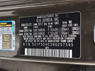 2022 Kia Telluride SX