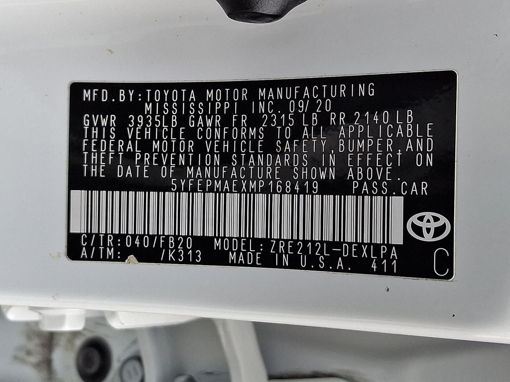 2021 Toyota Corolla LE