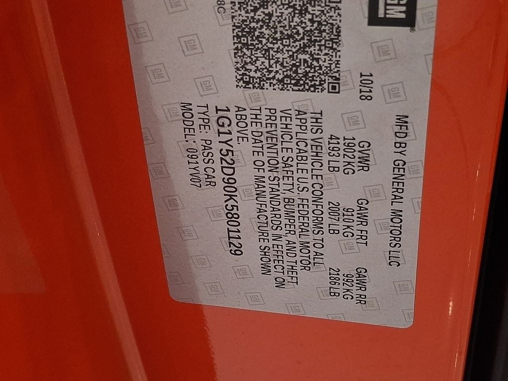 2019 Chevrolet Corvette ZR1