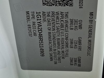 2024 Chevrolet Corvette Stingray 1LT