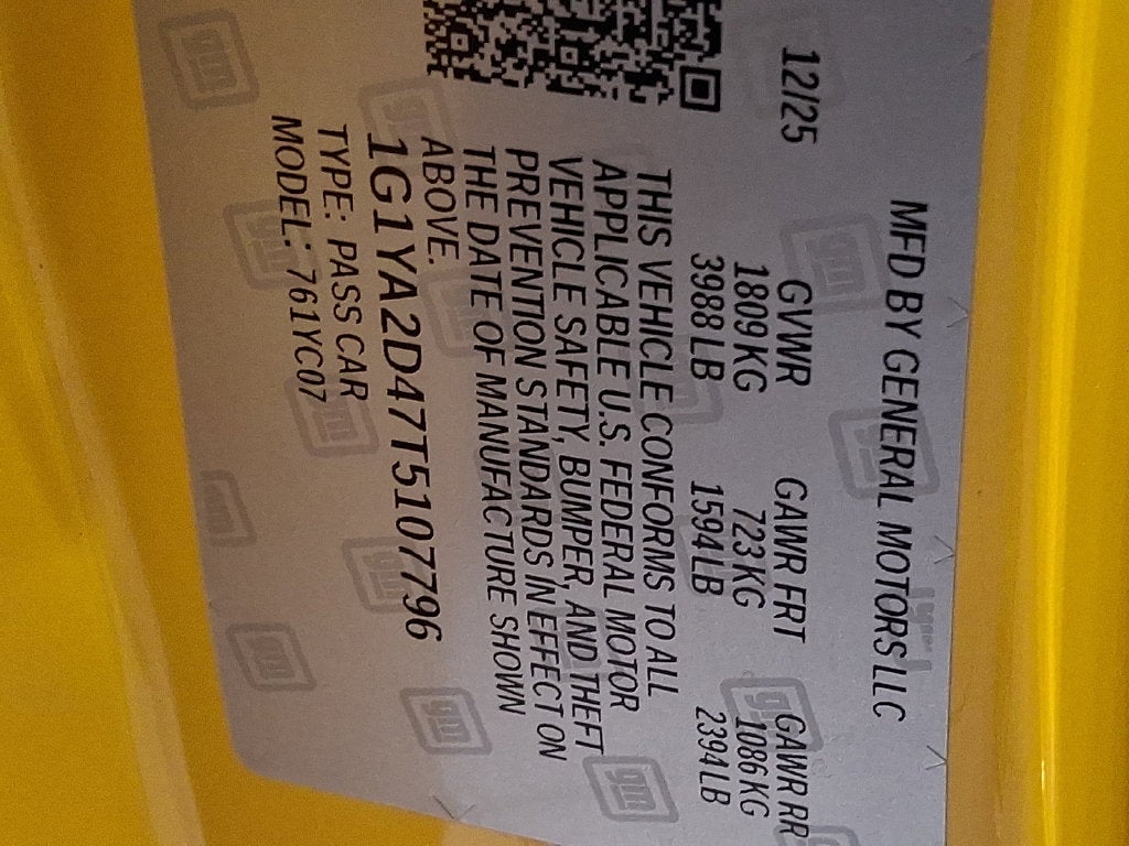 2026 Chevrolet Corvette Stingray 1LT
