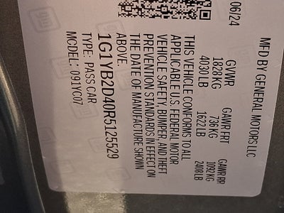 2024 Chevrolet Corvette Stingray 2LT