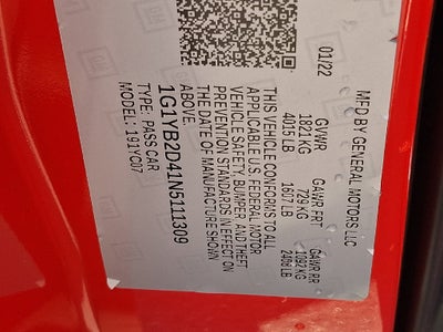 2022 Chevrolet Corvette Stingray 2LT
