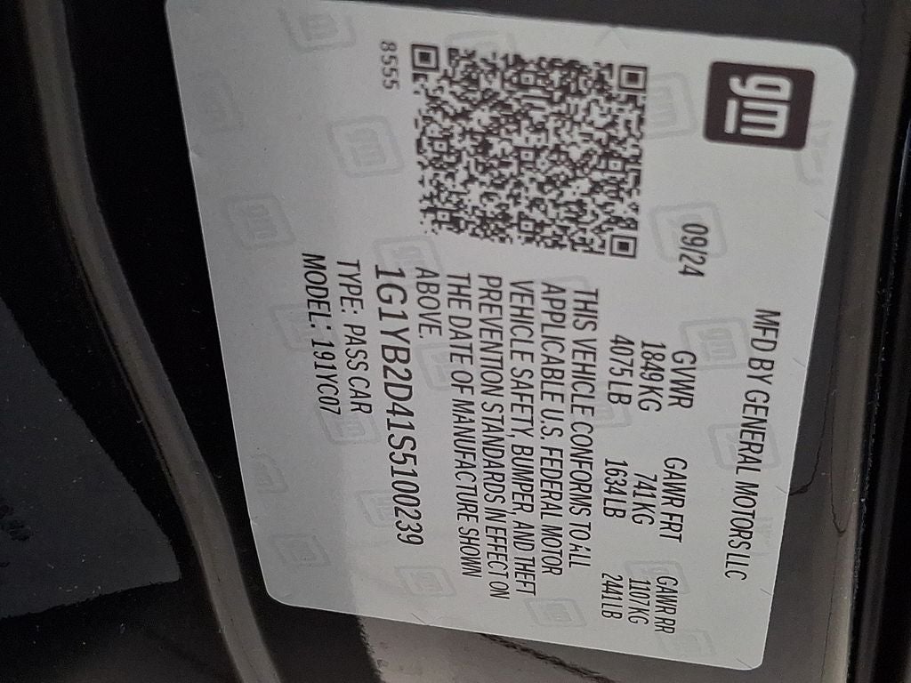 2025 Chevrolet Corvette Stingray 2LT