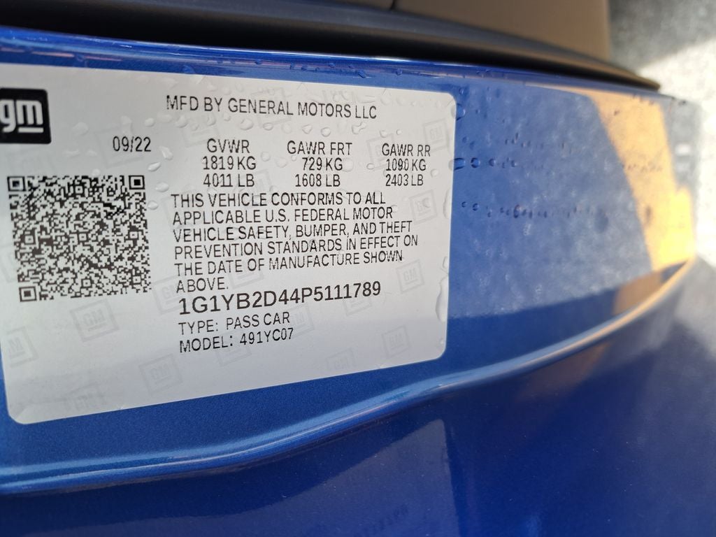 2023 Chevrolet Corvette Stingray 2LT