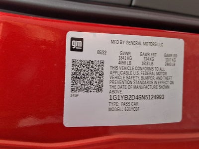 2022 Chevrolet Corvette Stingray 2LT