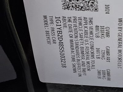 2025 Chevrolet Corvette Stingray 2LT