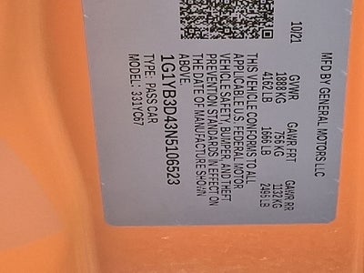 2022 Chevrolet Corvette Stingray 2LT