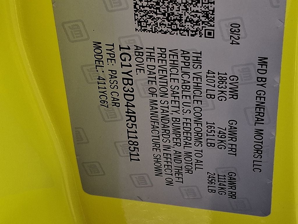 2024 Chevrolet Corvette Stingray 2LT