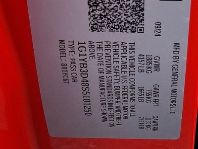 2025 Chevrolet Corvette Stingray 2LT