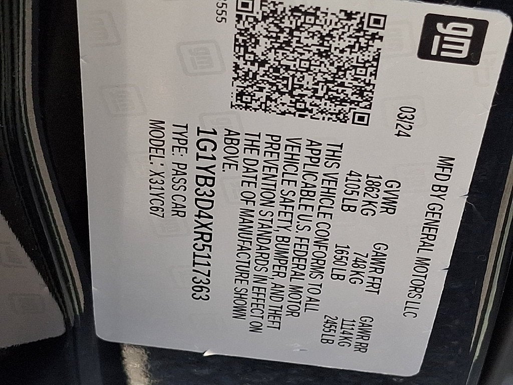 2024 Chevrolet Corvette Stingray 2LT