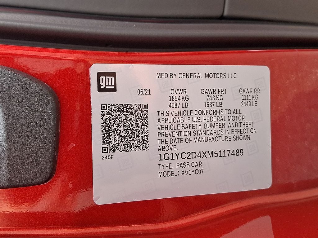 2021 Chevrolet Corvette Stingray 3LT