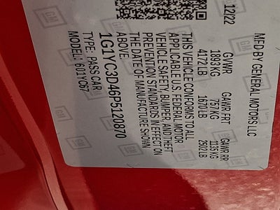 2023 Chevrolet Corvette Stingray 3LT
