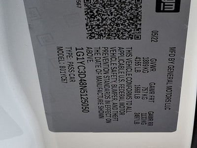 2022 Chevrolet Corvette Stingray 3LT