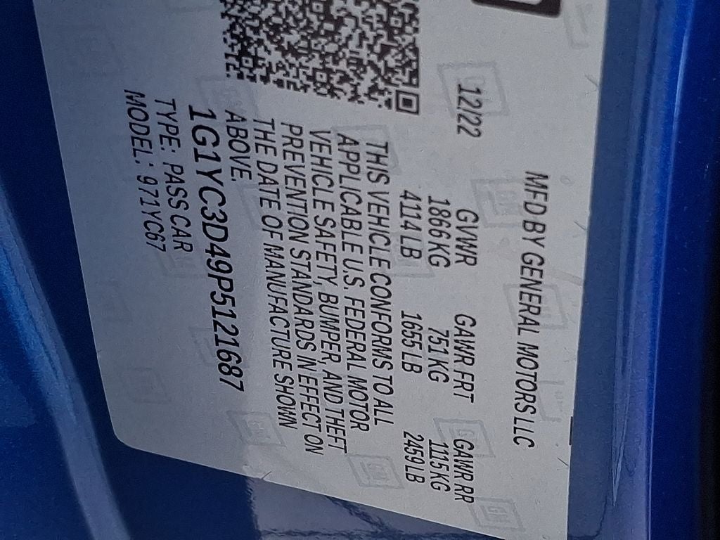 2023 Chevrolet Corvette Stingray 3LT