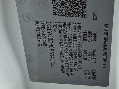 2023 Chevrolet Corvette Stingray 3LT