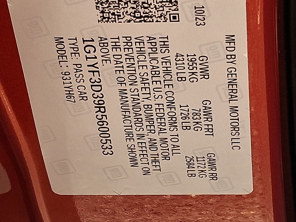 2024 Chevrolet Corvette Z06 3LZ