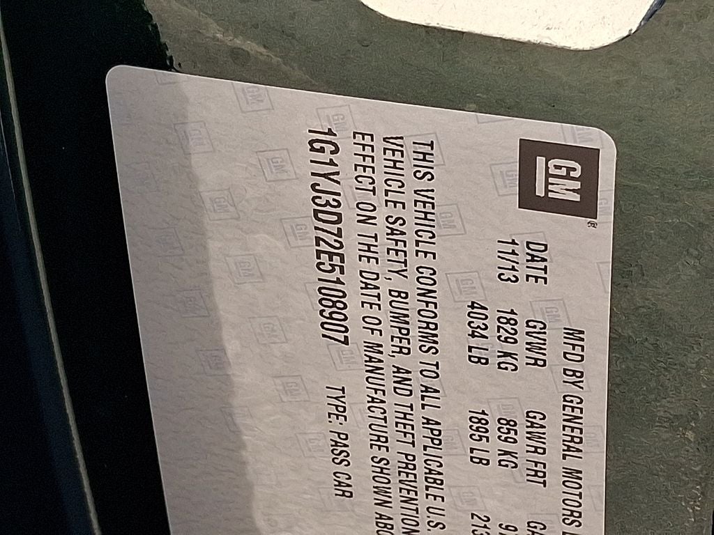 2014 Chevrolet Corvette Stingray Z51 2LT