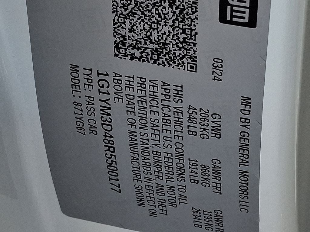 2024 Chevrolet Corvette E-Ray 3LZ