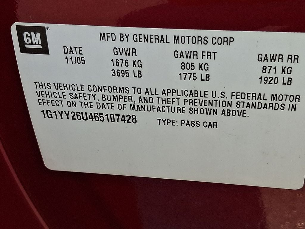 2006 Chevrolet Corvette Base