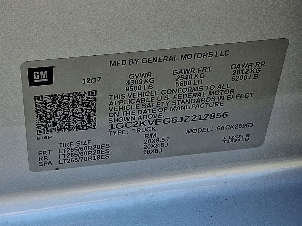 2018 Chevrolet Silverado 2500HD LT