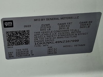2022 GMC Acadia SLE