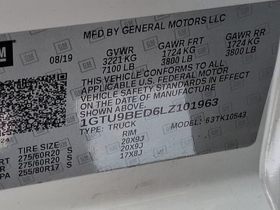 2020 GMC Sierra 1500 SLE