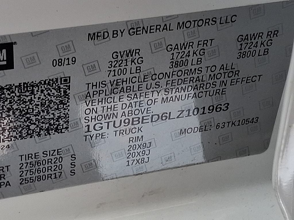 2020 GMC Sierra 1500 SLE