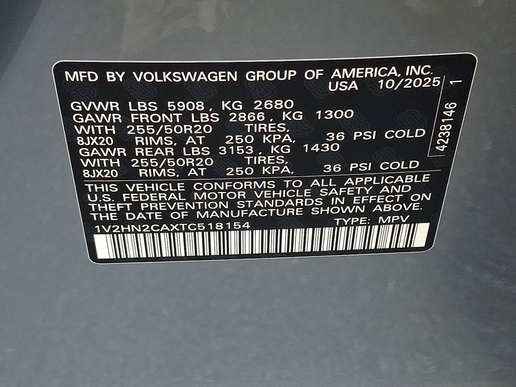 2026 Volkswagen Atlas 2.0T SE w/Technology