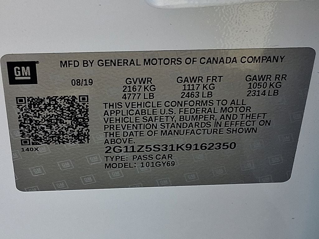 2019 Chevrolet Impala LT