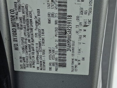 2010 Ford Fusion SE