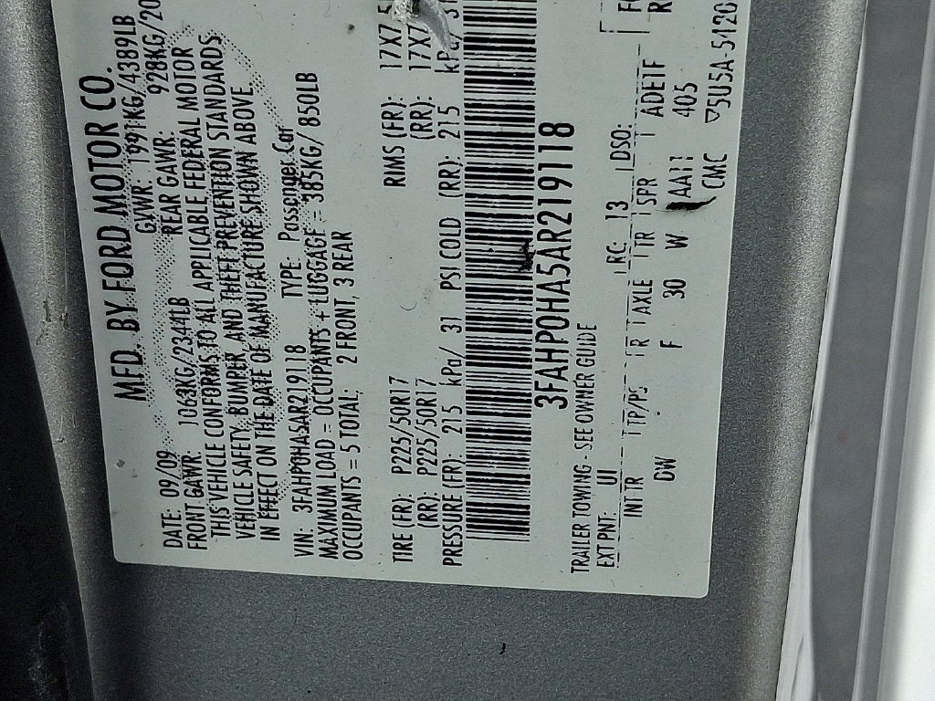 2010 Ford Fusion SE
