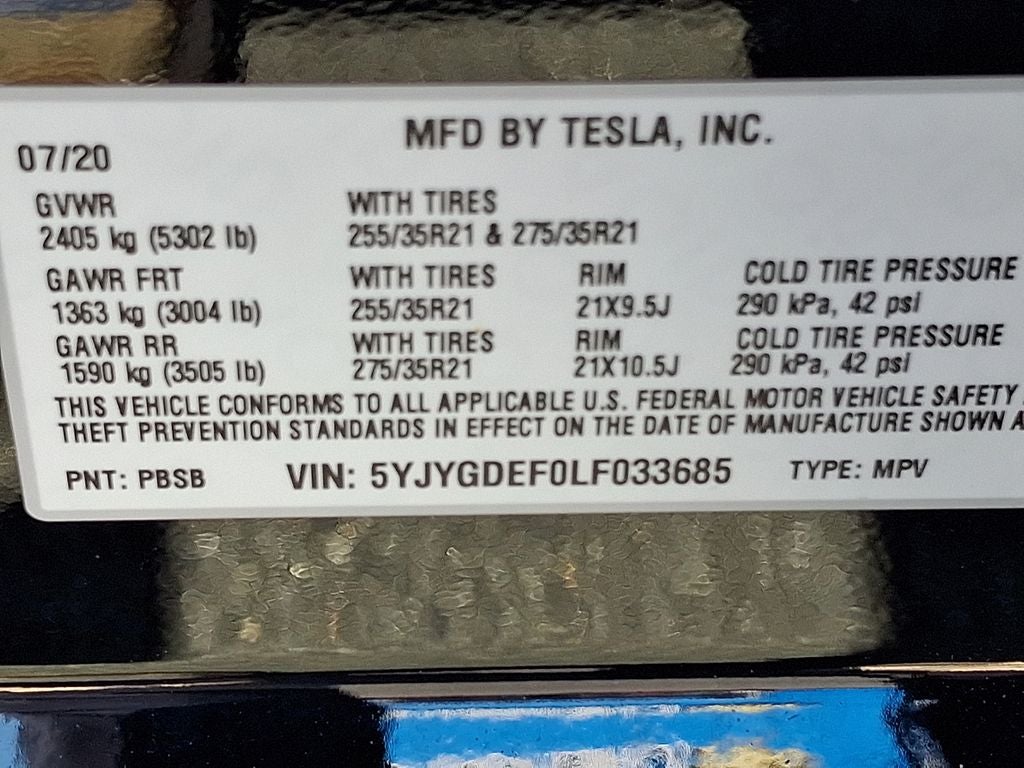 2020 Tesla Model Y Performance