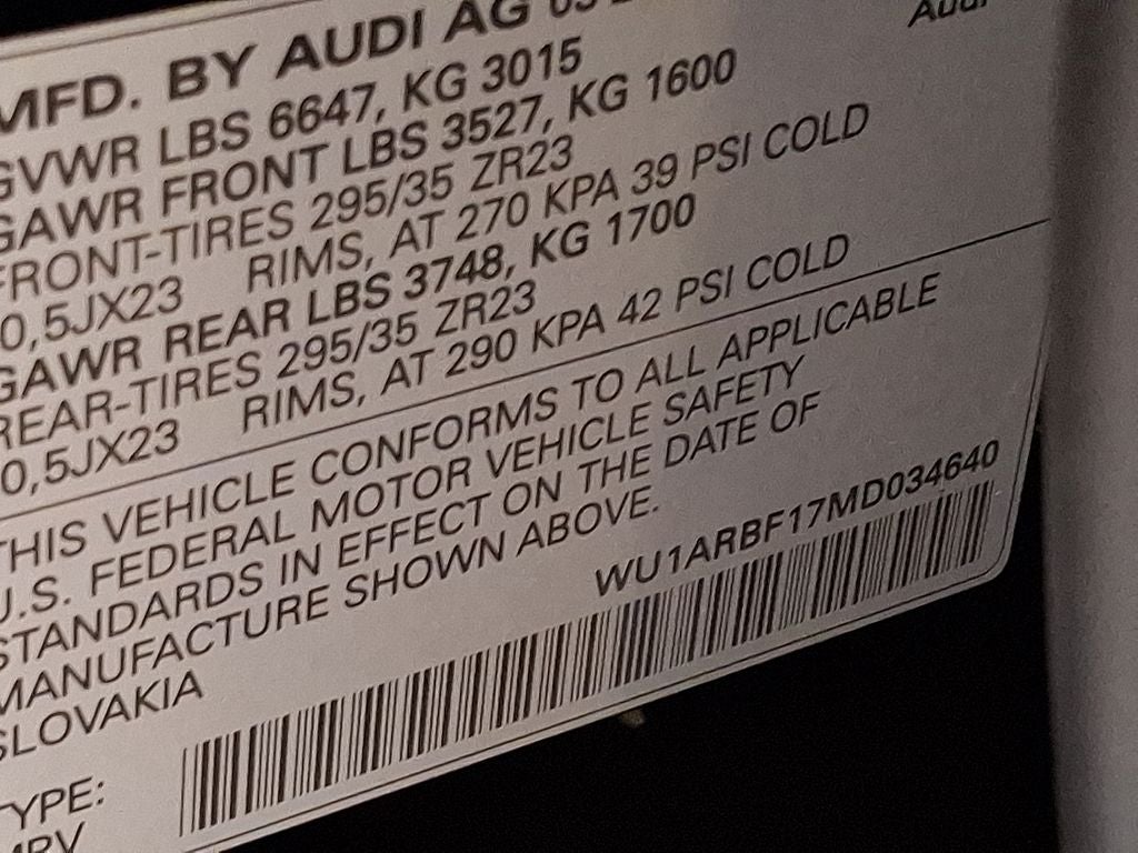 2021 Audi RS Q8 4.0T quattro