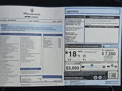 2023 Maserati MC20 Base