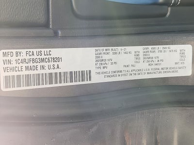 2021 Jeep Grand Cherokee 80th Anniversary Edition