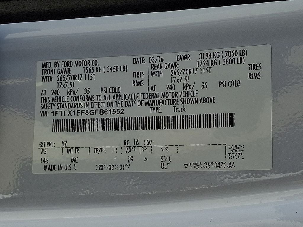 2016 Ford F-150 XLT