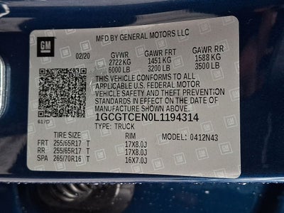 2020 Chevrolet Colorado LT