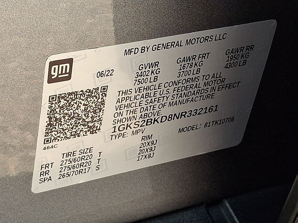 2022 GMC Yukon SLT