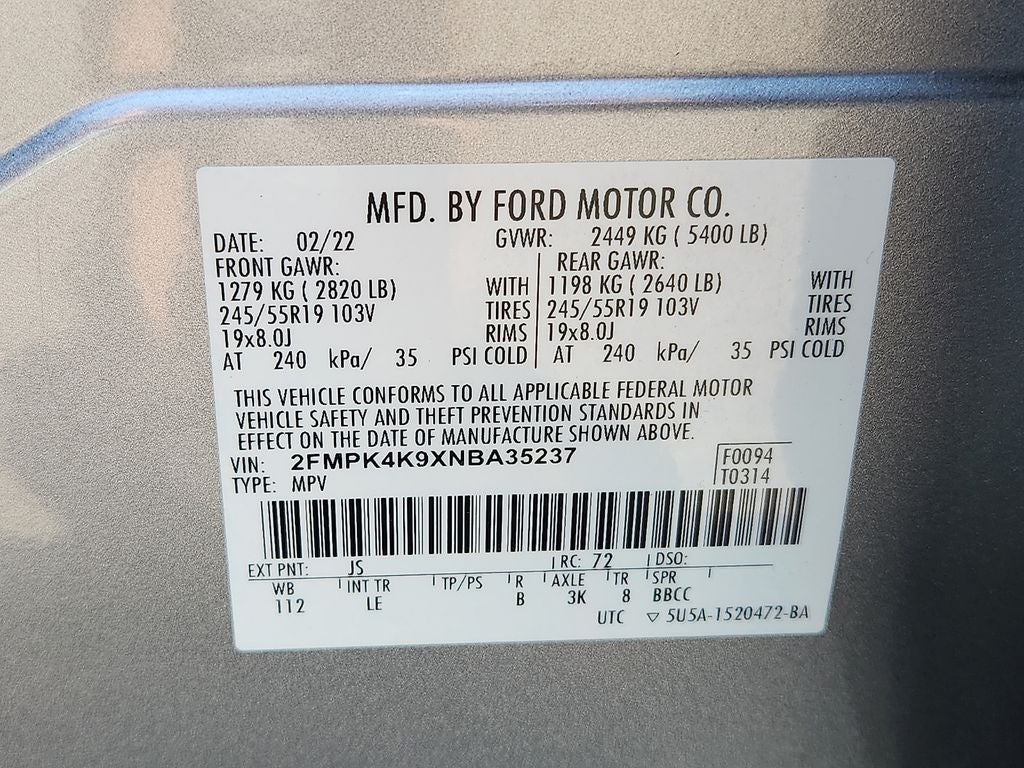 2022 Ford Edge Titanium