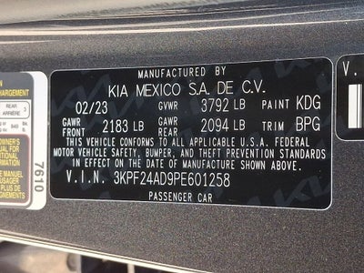 2023 Kia Forte LXS