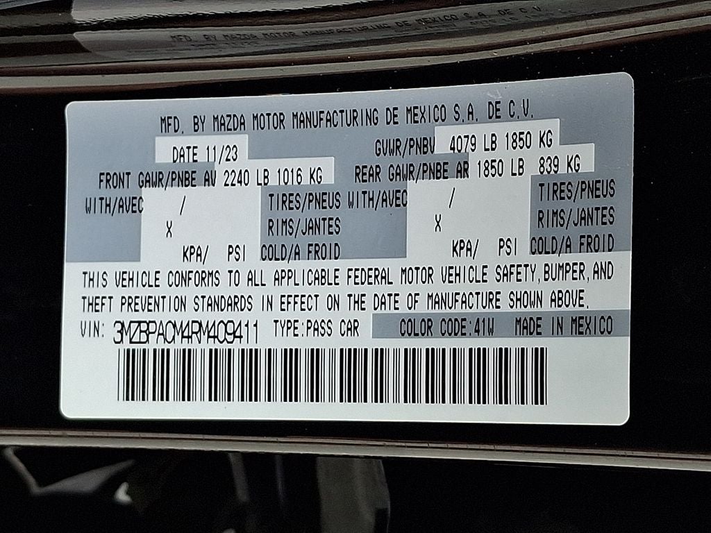 2024 Mazda Mazda3 2.5 S Preferred Package Base