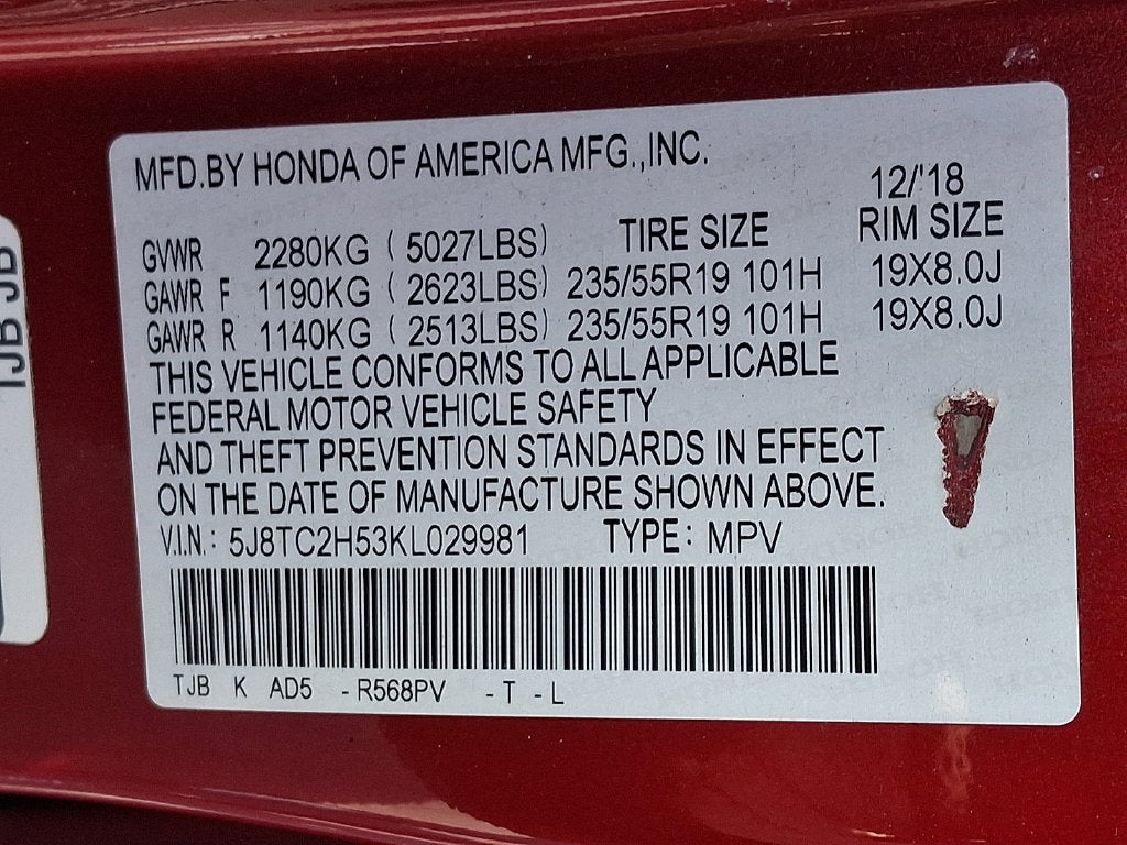 2019 Acura RDX Technology Package SH-AWD