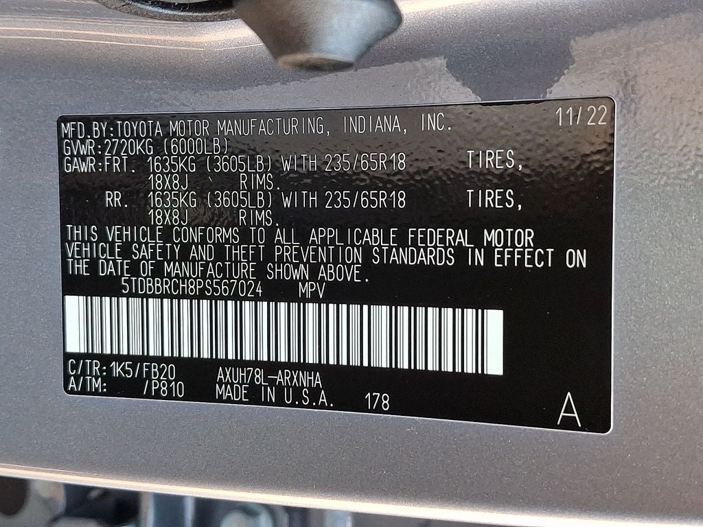 2023 Toyota Highlander Hybrid LE