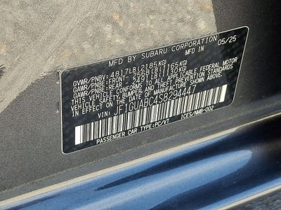 2025 Subaru Impreza Base