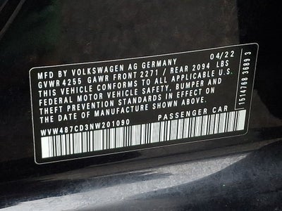 2022 Volkswagen Golf GTI 2.0T SE