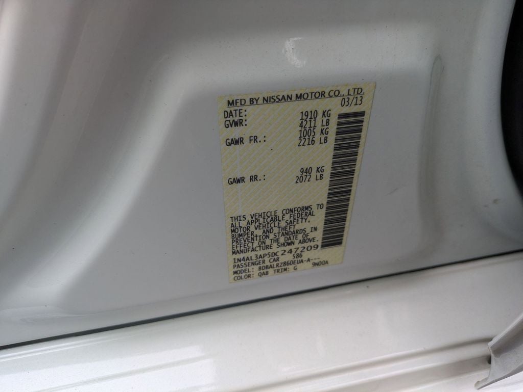 2013 Nissan Altima 2.5 S