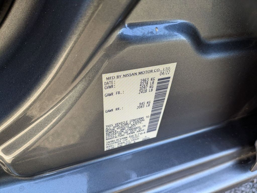 2022 Nissan Altima 2.5 SR